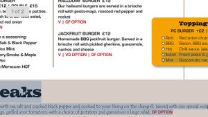 Vegan burger  at The Peppercorn Restaurant & Grill in Narberth