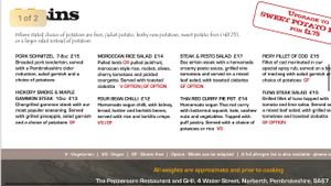 Vegan mains  at The Peppercorn Restaurant & Grill in Narberth