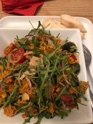 Moroccan salad with jackfruit  at The Peppercorn Restaurant & Grill in Narberth