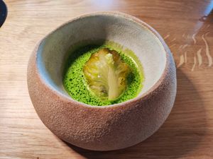 Lettuce with wasabi at Magdalena in Rickenbach