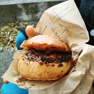 Peposo Vegano nel panino il nostro stracotto al vivo e pepe in grani la "Sguancia" at Tripperia Vegana TAN8 - Flying Kiosk in Florence