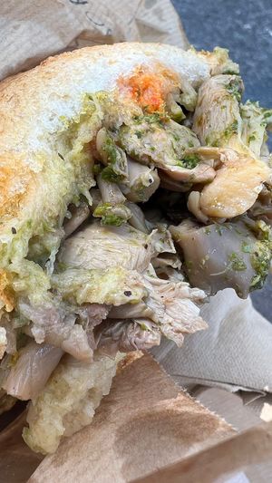 Lampredotto vegano  at Tripperia Vegana TAN8 - Flying Kiosk in Florence