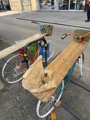 Bike tables  at Tripperia Vegana TAN8 - Flying Kiosk in Florence