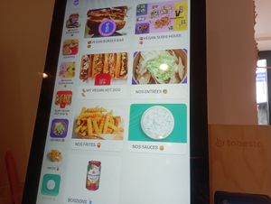 Self ordering kiosk at Vegan Sushi House in Paris