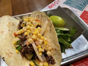Veggie taco  at Mesu in Charleston