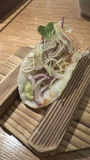 Degustation course 1  at Mesu in Charleston