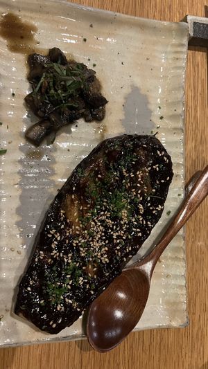 Degustation course 6 Eggplant   at Mesu in Charleston