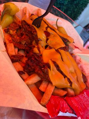 Chili cheese fries!!  at Veggietize me in Panorama City
