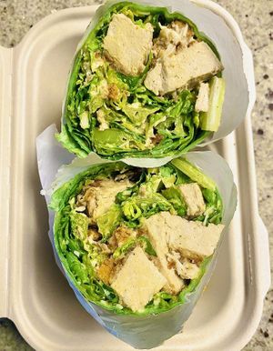 Chickun caesar salad wrap✨delicious   at Veggietize me in Panorama City
