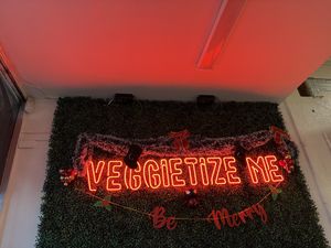 Interior sign  at Veggietize me in Panorama City