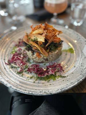 Veganes Risotto  at Funken Lodge in Longyearbyen