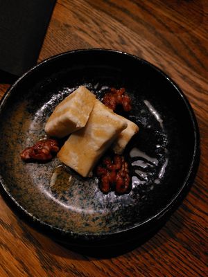 8: Almond cheese with walnuts at Funken Lodge in Longyearbyen