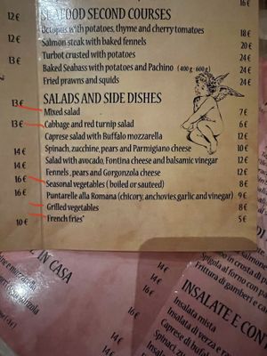 Salad and sides no modifications needed   at Gli Angeletti in Rome