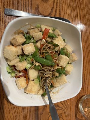 Soba noodles (added tofu $4)  at Otto's Pub and Brewery in State College