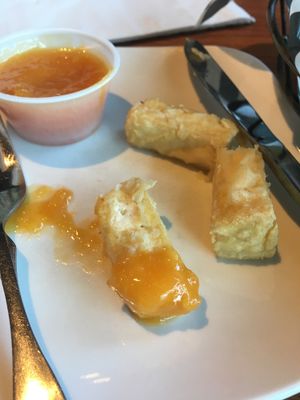 tofu wings with mango habanero sauce at Otto's Pub and Brewery in State College