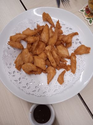 Heura with miso sauce at El Rincón de Pedrisa in Villarrobledo