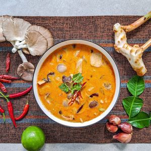 Vegan Tom Yum Coconut  at Life On Plants in Phuket