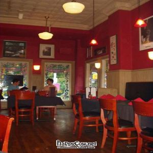 Spats interior, dining room looking toward the street. at Spats Cafe and Speakeasy in State College