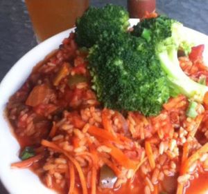 Vegetarian Jambalaya at Spats Cafe and Speakeasy in State College