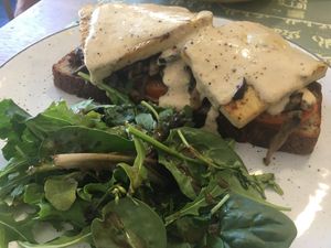 Tofu benedict at Galripo in Peso Da Regua