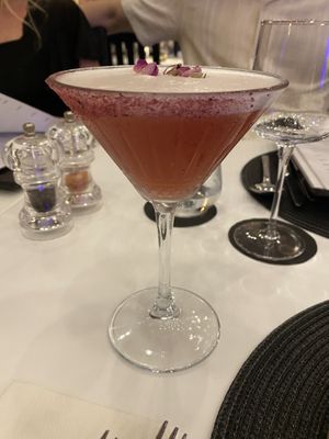 Turkish Delight Martini  at Trio in Kalkan