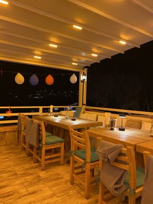 Seating  at Blue Terrace in Kalkan