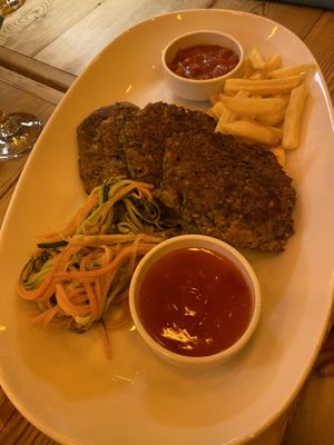 Vegetable Meatballs Sebze Köfte  at Blue Terrace in Kalkan