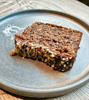 Banana bread  at Tucano Coffee in Bucharest