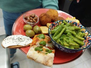 Vegetarian aperitif  at Mandrake  in Mazara Del Vallo