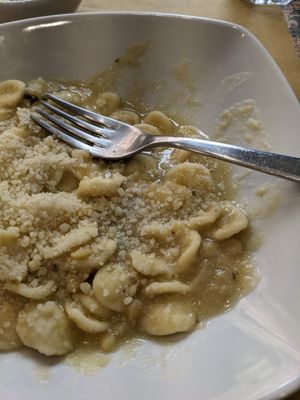 Pasta of the day at Mandrake  in Mazara Del Vallo