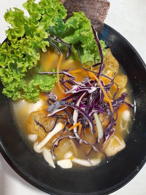 Jap miso ramen at Red Apple 红苹果素食 - Tampines in East Singapore