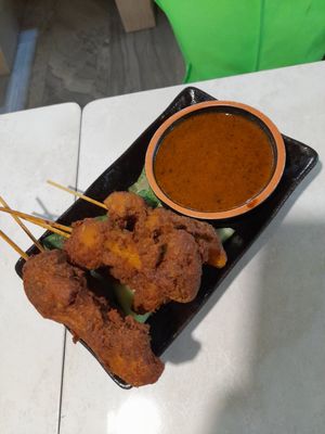 Satay at Red Apple 红苹果素食 - Tampines in East Singapore