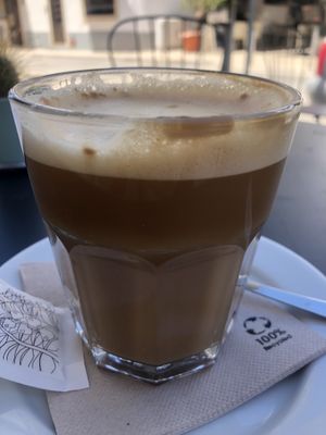 Oat latte   at Cajual Vegan Foodsters in Loule