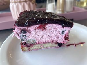 Blaubeertorte  at Cafe Restaurant Am Flugplatz in Wyk Auf Foehr