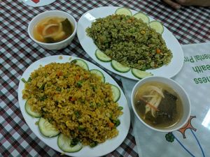 2 kinds of fried rice at Ho Tay in Hanoi