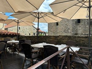 Outside at La Viga in Santillana Del Mar