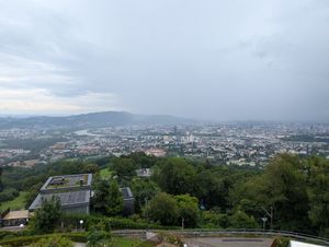 Ausblick über Linz at Jindrak Konditorei in Linz