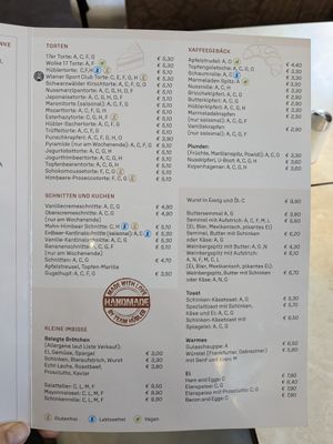 Menu at Hübler Kaffee - Konditorei in Vienna