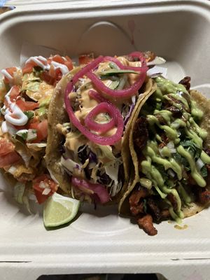 Chef Kenny Chicken Taco Collab,  Baja taco and   at Araujo's Plant Powered - Ghost Kitchen in Las Vegas