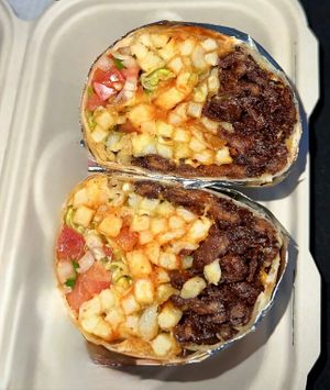 Soy Chicharron Burrito at Araujo's Plant Powered - Ghost Kitchen in Las Vegas