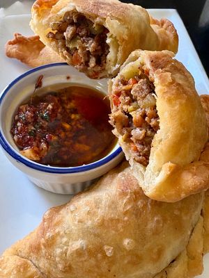 Beef empanada at Araujo's Plant Powered - Ghost Kitchen in Las Vegas