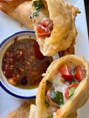 Caprese empanada at Araujo's Plant Powered - Ghost Kitchen in Las Vegas