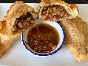 Beef empanadaas  at Araujo's Plant Powered - Ghost Kitchen in Las Vegas