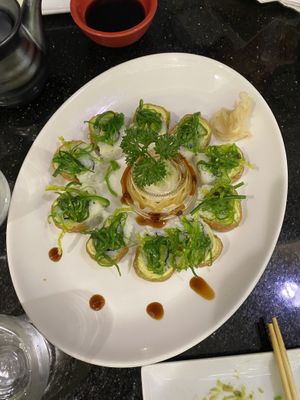 Amazing vegan sushi roll  at Beluga Bar in Hamilton