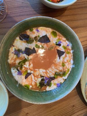 Gazpacho at Little Saint in Healdsburg