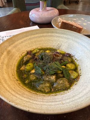 Ricotta dumplings at Little Saint in Healdsburg