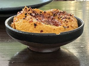 Carrot 🥕 tahini 🙌🙌  at Little Saint in Healdsburg
