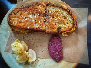Grilled cheese sandwich 🥪   at Little Saint in Healdsburg