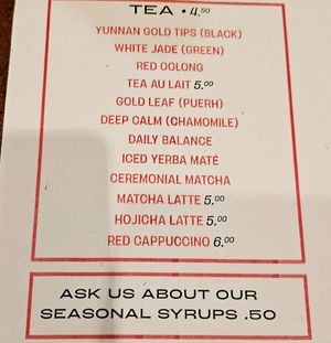 Tea at Little Saint in Healdsburg