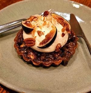 Pecan hazelnut tartlett at Little Saint in Healdsburg